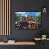 House Shack Hut Cabin Framed Canvas