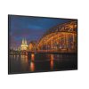 88289-1351.jpg Bridge and Cathedral in the Night Framed Canvas