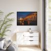 88289-1354.jpg Bridge and Cathedral in the Night Framed Canvas