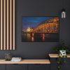 88289-1355.jpg Bridge and Cathedral in the Night Framed Canvas