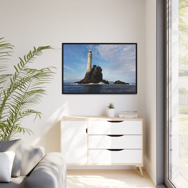 Fastnet Lighthouse Framed Canvas