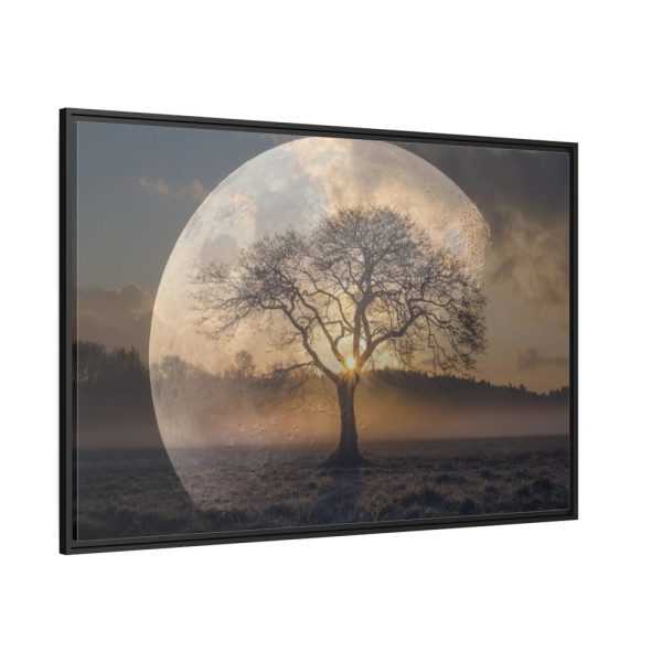 88289-1376.jpg Moon Tree Atmosphere Framed Canvas