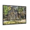Cabin House Home Woods Framed Canvas