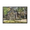 Cabin House Home Woods Framed Canvas