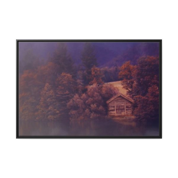 88289-1387.jpg Cabin on the Lake Framed Canvas
