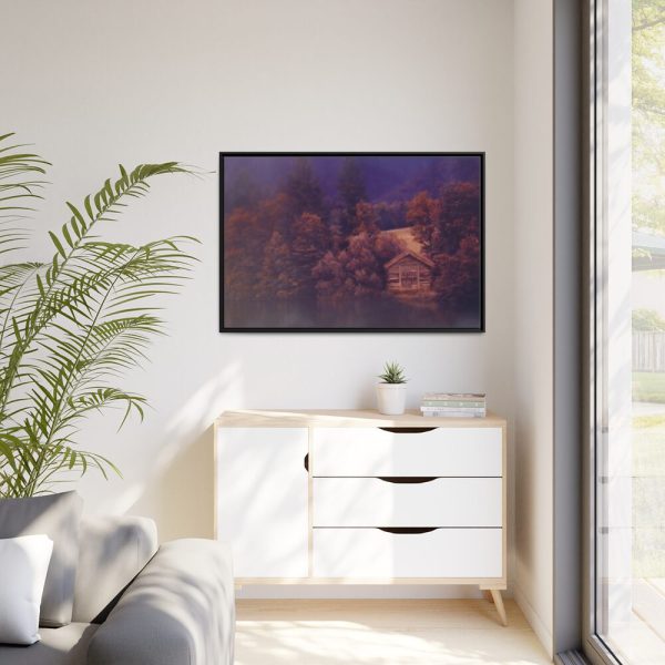 88289-1389.jpg Cabin on the Lake Framed Canvas