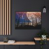 88289-1395.jpg Full Moon and Forest Night Darkness Framed Canvas