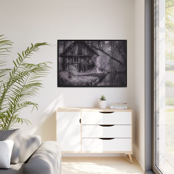 88289-1399.jpg Home Building Facade Hut Framed Canvas
