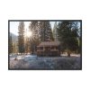 Fall Morning at Elk Tongue Patrol Cabin Framed Canvas