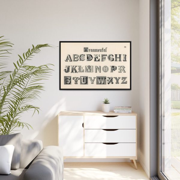 88289-1419.jpg Draughtsman's Alphabets by Hermann Esser Framed Canvas