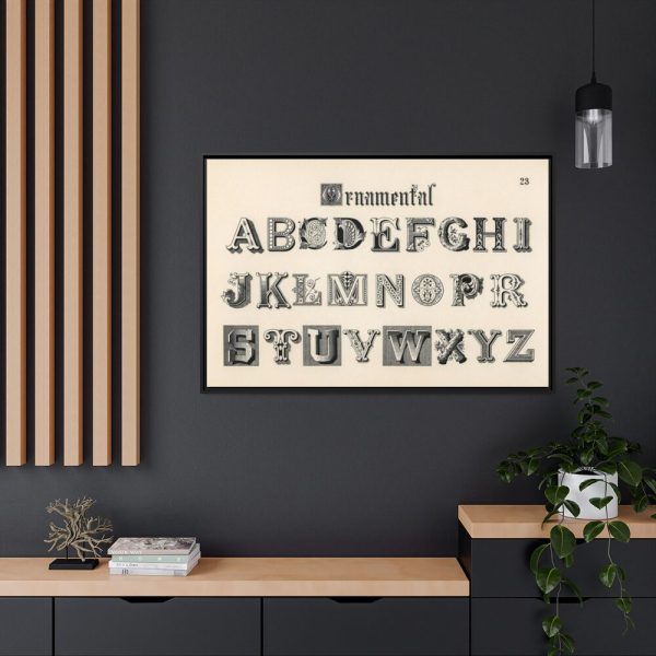 88289-1420.jpg Draughtsman's Alphabets by Hermann Esser Framed Canvas