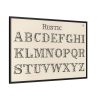 88289-1426.jpg Rustic Draughtsman's Alphabets by Hermann Esser Framed Canvas