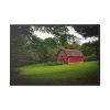 Red Rustic Barn Framed Canvas