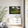 Red Rustic Barn Framed Canvas