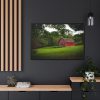 Red Rustic Barn Framed Canvas