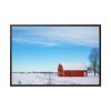 88289-1452.jpg Red Barn in the Winter Framed Canvas