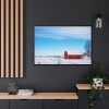 88289-1455.jpg Red Barn in the Winter Framed Canvas