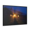 Cabin in the Fog Framed Canvas
