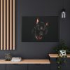 88289-149.jpg Head of a German Shepherd Framed Canvas