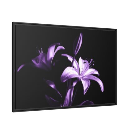 Purple Lily Framed Canvas