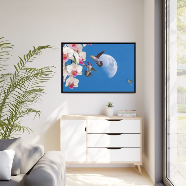 Humming Birds Framed Canvas