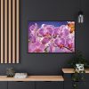 Orchids Flowers Framed Canvas
