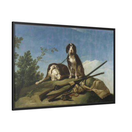 Hunting Dogs by Francisco Goya Framed Canvas
