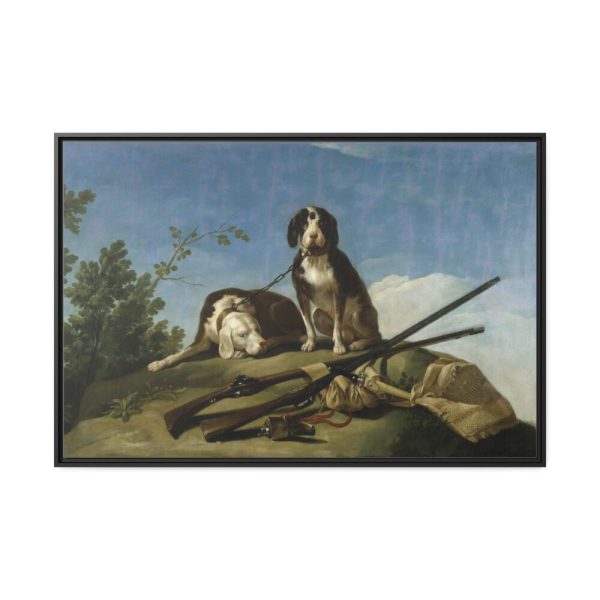 88289-181.jpg Hunting Dogs by Francisco Goya Framed Canvas