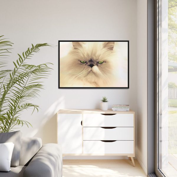 88289-193.jpg Angry Persian Cat Framed Canvas