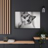 88289-219.jpg Kitten and Finger Framed Canvas
