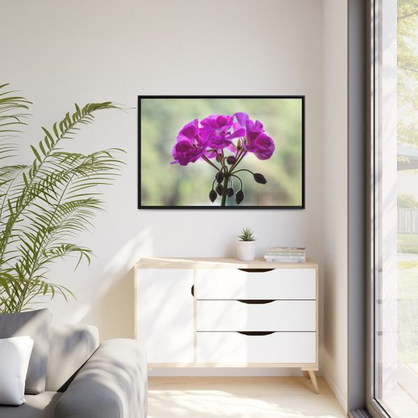Colorful Flower Framed Canvas