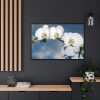 White Flower Framed Canvas