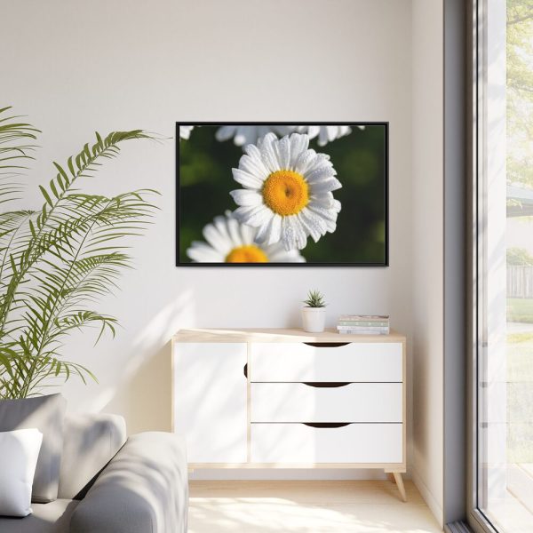 88289-263.jpg White Daisy Flower Framed Canvas