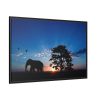 88289-285.jpg Elephant and Sunset Framed Canvas