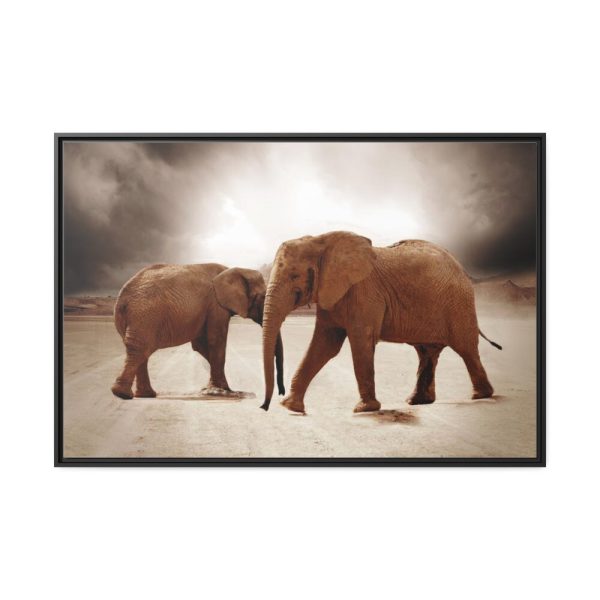 88289-291.jpg African Elephants Framed Canvas