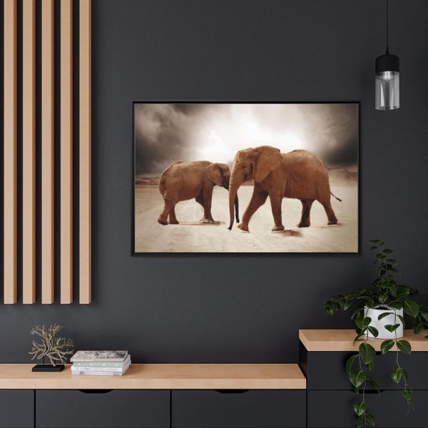 88289-294.jpg African Elephants Framed Canvas