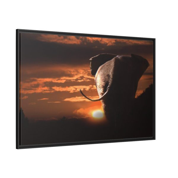 88289-295.jpg Elephant and Yellow Sky Framed Canvas
