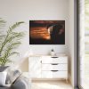 88289-298.jpg Elephant and Yellow Sky Framed Canvas