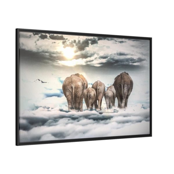 88289-305.jpg Elephants on the Clouds Framed Canvas