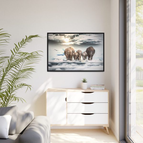 88289-308.jpg Elephants on the Clouds Framed Canvas