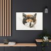88289-314.jpg Head of a Calico Cat with Closed Eyes by Jean Bernard Framed Canvas