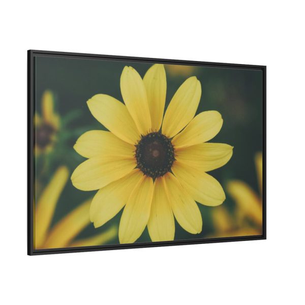 88289-325.jpg Blooming Yellow Petaled Flowers Framed Canvas