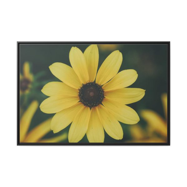 88289-326.jpg Blooming Yellow Petaled Flowers Framed Canvas