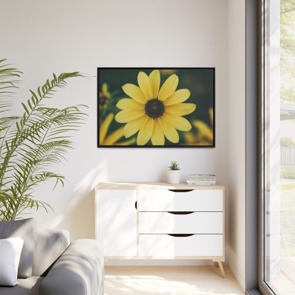 88289-328.jpg Blooming Yellow Petaled Flowers Framed Canvas