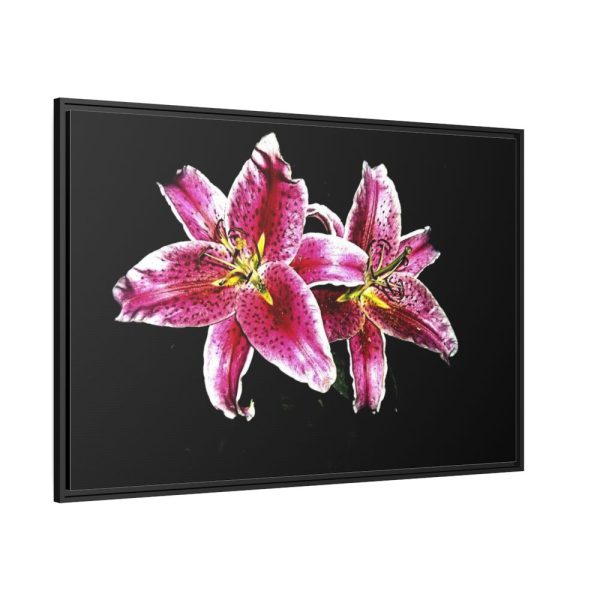 Tiger Lily Flower Framed Canvas