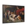 A Couple of Foxhounds with a Terrier by William Barraud Framed Canvas