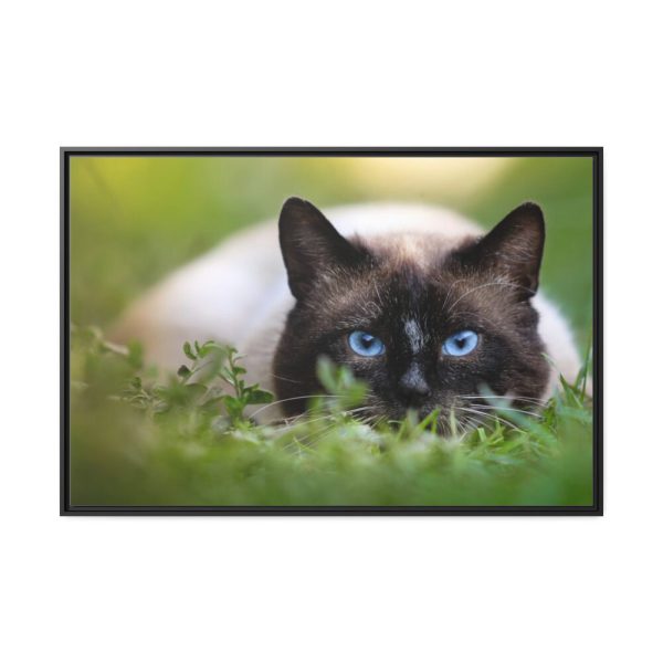 88289-421.jpg Cat Hunting Framed Canvas