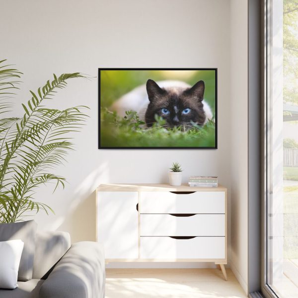 88289-423.jpg Cat Hunting Framed Canvas
