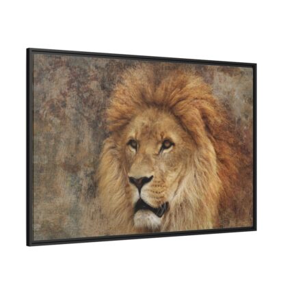 Beautiful Lion's Head Framed Canvas