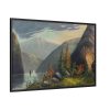 88289-440.jpg Mountain Lake Landscape Framed Canvas